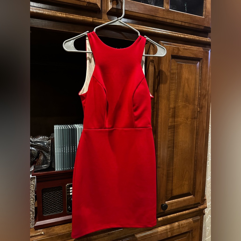Teeze Me Red Sleeveless Mini Dress
